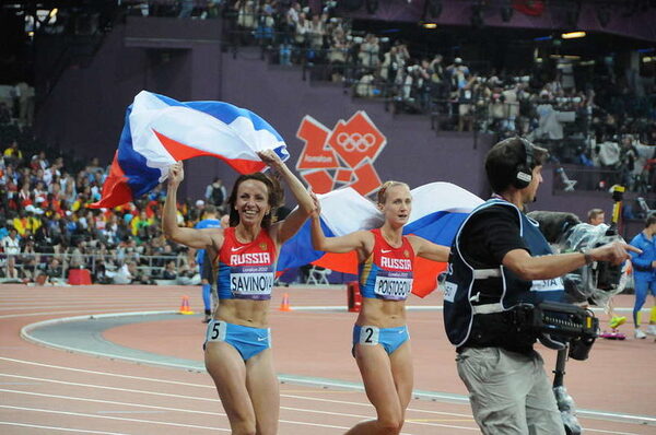 российские легкоатлетки на Олимпиаде-2012