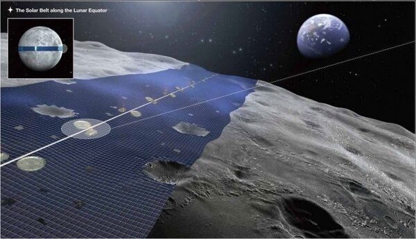 Компания Shimizu Corporation намерена построитьна Луне фабрику по сбору солнечной энергии