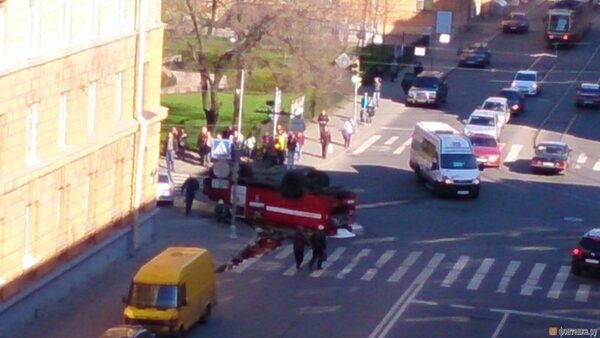 пожарная машина ДТП