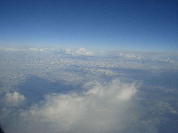 Облака, вид из самолета