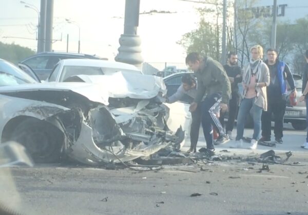 На юго-западе Москвы произошло массовое ДТП